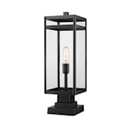 Z-Lite Nuri 23" Tall Outdoor Pier Mount Post Light Black