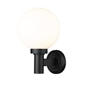 Z-Lite Laurent 13" Tall Marine Grade Wall Sconce with Shade Black