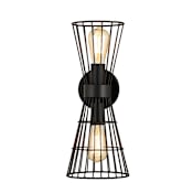 Z-Lite Alito 2 Light 18" Tall Wall Sconce Matte Black