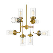 Z-Lite Calliope 32" Wide 8 Light Chandelier Foundry Brass