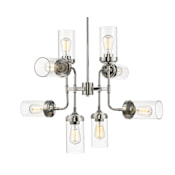 Z-Lite Calliope 40" Wide 8 Light Linear Chandelier Polished Nickel