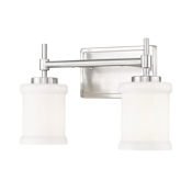 Z-Lite Cadoc 2 Light 15" Wide Vanity Light Brushed Nickel