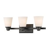 Z-Lite Kayla 3 Light 22" Wide Bathroom Vanity Light Bronze