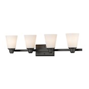 Z-Lite Kayla 4 Light 30-3/8" Wide Bathroom Vanity Light Bronze