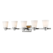 Z-Lite Kayla 5 Light 38-5/8" Wide Bathroom Vanity Light Brushed Nickel