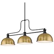 Z-Lite Melange 3 Light 52" Wide Pendant Matte Black
