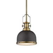 Z-Lite Melange 8" Wide Mini Pendant Bronze / Heritage Brass