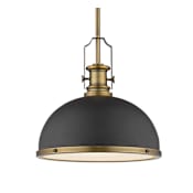 Z-Lite Melange 13" Wide Pendant Bronze / Heritage Brass