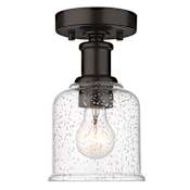 Z-Lite Bryant 6" Wide Semi-Flush Ceiling Fixture Bronze