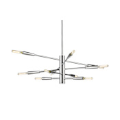 Z-Lite Ascension 10 Light 23" Wide Abstract Chandelier Chrome