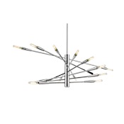 Z-Lite Ascension 16 Light 32" Wide Abstract Chandelier Chrome