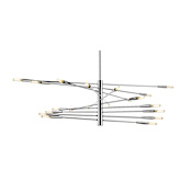 Z-Lite Ascension 20 Light 48" Wide Abstract Chandelier Chrome