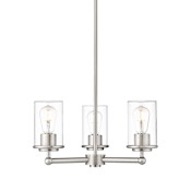 Z-Lite Thayer 3 Light 19" Wide Chandelier Brushed Nickel