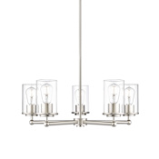 Z-Lite Thayer 5 Light 26" Wide Chandelier Brushed Nickel