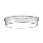 Z-Lite Bentley 20" Wide LED Flush Mount Drum Ceiling Fixture Brushed Nickel
