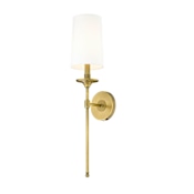 Z-Lite Emily 26" Tall Wall Sconce Rubbed Brass