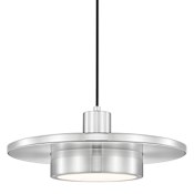 Z-Lite Ludo 16" Wide LED Pendant Brushed Nickel