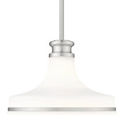 Z-Lite Reznor 12" Wide Pendant Brushed Nickel