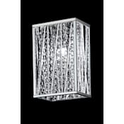Z-Lite Terra 1 Light 6" Wide ADA Compliant Crystal Wall Sconce Chrome
