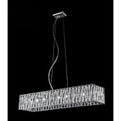 Z-Lite Terra 5 Light 27" Wide ADA Compliant Crystal Bath Light Chrome
