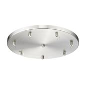 Z-Lite Canopy 18" Wide with 7 Ports Brushed Nickel