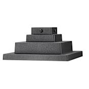 Z-Lite 9" Wide Aluminum Pier Mount Base Sand Black