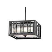 Z-Lite Meridional 3 Light 14" Wide Pendant Bronze