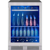 Zephyr Presrv 24 in. 7-Bottle and 108-Can Single Zone Beverage Cooler Stainless Steel