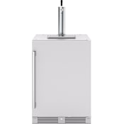 Zephyr Presrv 24 Inch Wide 5.6 Cu. Ft. Built-In / Free Standing Outdoor Kegerator with PreciseTemp™ Stainless Steel