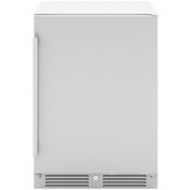 Zephyr Presrv 24 Inch Wide 5.6 Cu. Ft. Energy Star Certified Compact Freezerless Refrigerator with PreciseTemp™ Stainless Steel