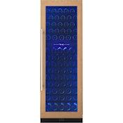 Zephyr Preserv 24 Inch Wide 132 Bottle Capacity Panel Ready Built-In / Free Standing Wine Cooler with Dual Cooling Zones Panel Ready
