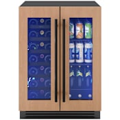 Zephyr Presrv 24 Inch Wide 21 Bottle Capacity and 60 Can Capacity Panel Ready Wine and Beverage Cooler Panel Ready
