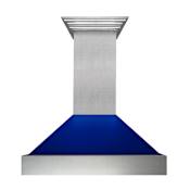 ZLINE 280 - 700 CFM 48 Inch Wide Outdoor Fingerprint Resistant Wall Mounted Range Hood with Baffle Filters and 4 Speeds Blue Gloss