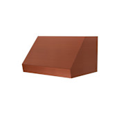 ZLINE 280 - 700 CFM 30 Inch Wide Outdoor Fingerprint Resistant Under Cabinet Range Hood with Baffle Filters and LED Lights Baked Copper
