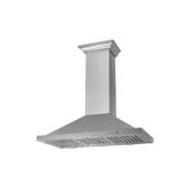 ZLINE 120 - 400 CFM 30 Inch Wide Outdoor Fingerprint Resistant Wall Mounted Range Hood with Baffle Filters and 4 Speeds Fingerprint Resistant Stainless Steel