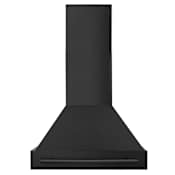 ZLINE 120 - 400 CFM 30 Inch Wide Wall Mounted Range Hood with 2 LED Lights Black Stainless Steel