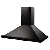 ZLINE 120 - 400 CFM 42 Inch Wide Wall Mounted Range Hood with 4 Speeds and Convertible Ventilation Black Stainless Steel