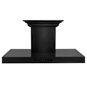 ZLINE 120 - 400 CFM 30 Inch Wide Wall Mounted Range Hood with Bluetooth and Integrated Speakers Black Stainless Steel
