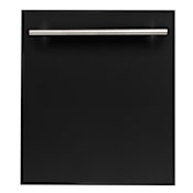 ZLINE 24 Inch Wide 12 Place Setting Built-In Top Control Dishwasher with 2 Sizable Racks Black Matte