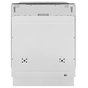 ZLINE 24 Inch Wide 16 Place Setting Built-In Panel Ready Top Control Dishwasher with Smart Wash Technology and Quad-Filter Cleaning Matte Black