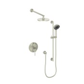 ZLINE El Dorado Pressure Balanced Shower System with Shower Head, Hand Shower, Shower Arm and Hose Brushed Nickel