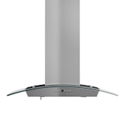 ZLINE 120 - 400 CFM 30 Inch Wide Wall Mounted Range Hood with LED Lights and Push Button Controls Stainless Steel