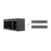 ZLINE 30 Inch Wide 1.55 Cu. Ft. 900 Watt Over the Range Microwave Black Stainless Steel