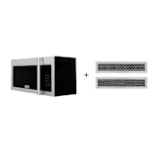 ZLINE 30 Inch Wide 1.55 Cu. Ft. 900 Watt Fingerprint Resistant Over the Range Microwave Fingerprint Resistant Stainless Steel