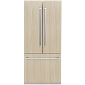 ZLINE 36 Inch Wide 19.6 Cu. Ft. Energy Star Certified Panel Ready French Door Refrigerator with Internal Water and Ice Maker Panel Ready