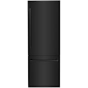 ZLINE 30 Inch Wide 16.1 Cu. Ft. Energy Star Certified Bottom Freezer Refrigerator with Internal Water and Ice Maker Black Stainless Steel