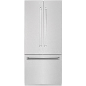 ZLINE 36 Inch Wide 19.6 Cu. Ft. Energy Star Certified Fingerprint Resistant French Door Refrigerator with Internal Water Dispenser and RapidChill Mode Fingerprint Resistant Stainless Steel