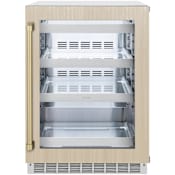 ZLINE Autograph Edition 24 Inch Wide 8 Bottle Capacity and 151 Can Capacity Panel Ready Wine and Beverage Cooler with Stainless Steel Interior Panel Ready / Champagne Bronze