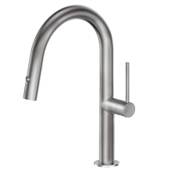 ZLINE Voltaire 2.2 GPM Single Hole Pull Down Kitchen Faucet Brushed Nickel