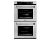 ZLINE 30 Inch Wide 10 Cu. Ft. Fingerprint Resistant Electric Double Oven with Air Fry Mode and True Convection Cooking Stainless Steel